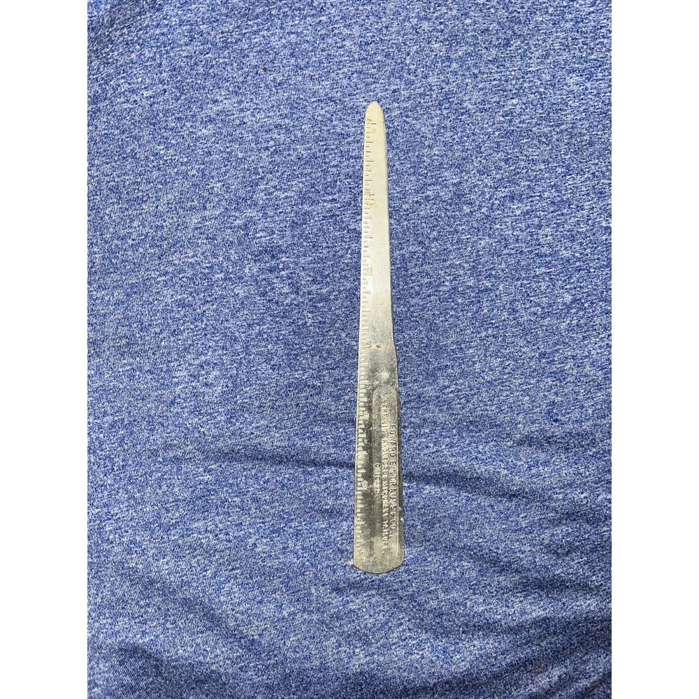 Vintage Rare Edward Strauss & Co Mail Letter Opener Ruler Collectible
